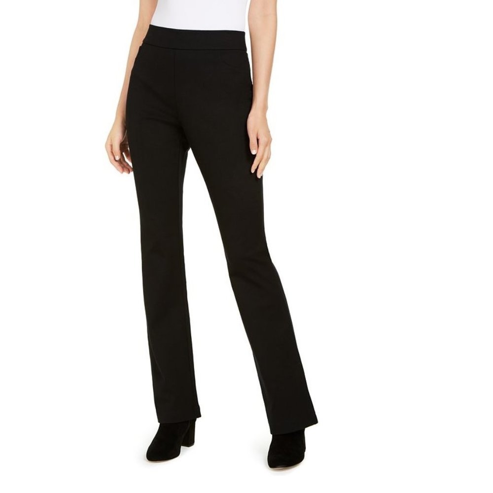 INC Pull-On Ponte-Knit Bootcut Pants